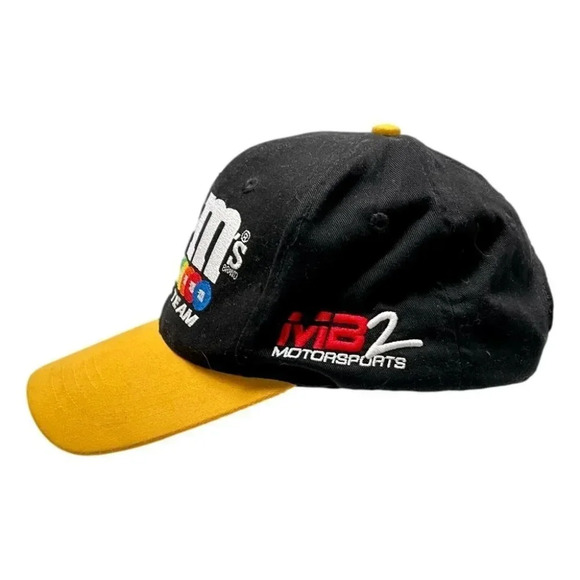 M&Ms Racing Baseball Cap Team  Ken Schrader 36 Black Yellow NASCAR 2000 - Picture 5 of 6